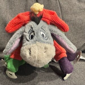 Disney Parks Winnie the Pooh Eeyore Ice Skating Plush